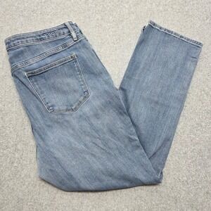 Vigoss Marley Straight Leg Jeans Women's 16 Medium Wash Blue High Rise Denim